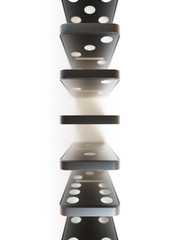 Domino concept isolated