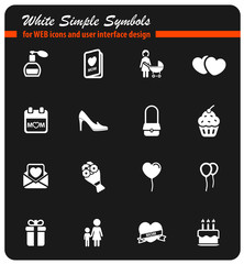 Mothers day simply icons