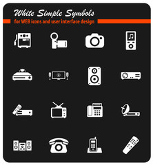 Home applicances simply icons