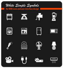 Home applicances simply icons