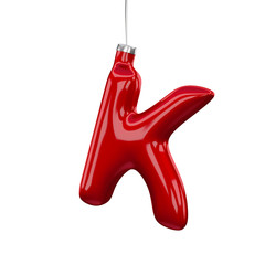 Christmas Tree Font: K