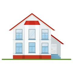 white residentional house