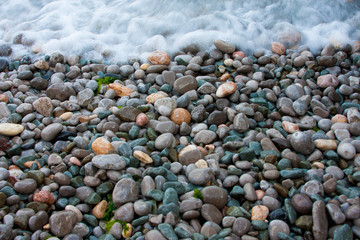 stones and sea
