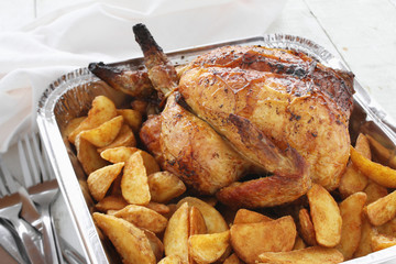 roast chicken takeaway dinner