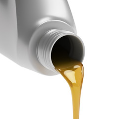 Motor oil isolated on white