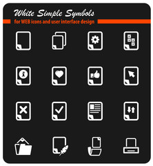 Documents icons set