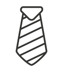 tie neck elegant isolated icon