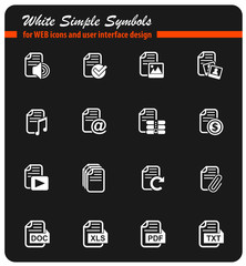 document icon set