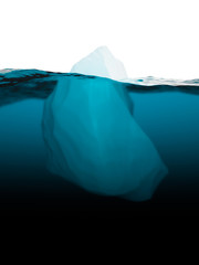 Iceberg on water surface