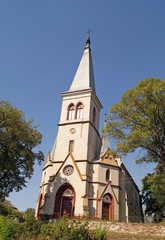 Fototapeta premium Beautiful catholic church in Strusiv