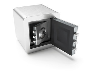 Obraz premium Multilayer security concept with nested safe boxes