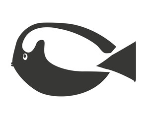 ornamental fish isolated icon