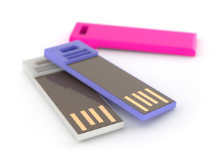 Slim USB flash drives