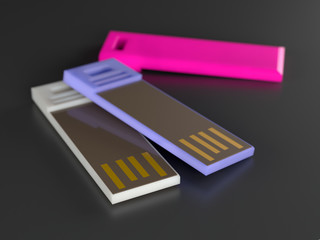Slim USB flash drives