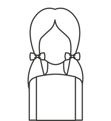 young woman isolated icon