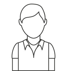 young man isolated icon