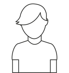 young man isolated icon