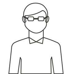 young man isolated icon