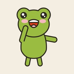 cute toad tender isolated icon