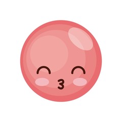 face expression kawaii isolated