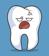 human tooth character icon vector illustration graphic