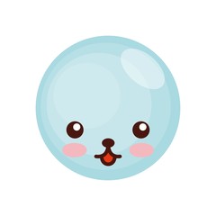 face expression kawaii isolated