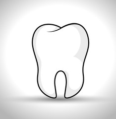 tooth human seal icon vector illustration graphic