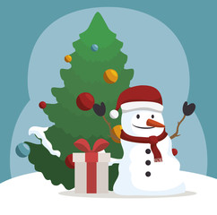 happy merry christmas icon vector illustration graphic