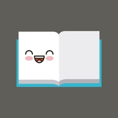 book character kawaii isolated icon
