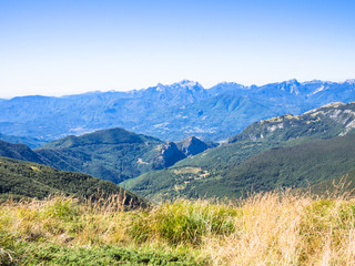 Along the path towards the summit of the mountain