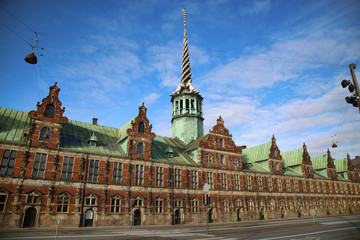 The Borsen, Oldest Building in Slotsholmen, in Copenhagen, Denma
