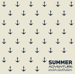 anchor marine retro icon vector illustration graphic
