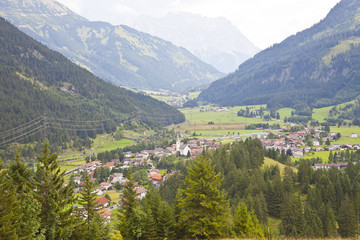 View at little village Bichlbach in Tirol, Austria, Europe