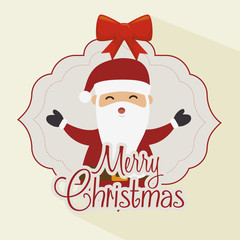 happy merry christmas icon vector illustration icon