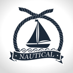 boat wood marine icon vector illustration graphic