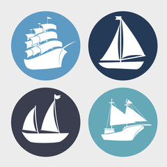 boat wood marine icon vector illustration graphic