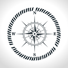 compass symbol retro icon vector illustration graphic