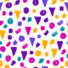 Doodle seamless pattern background.