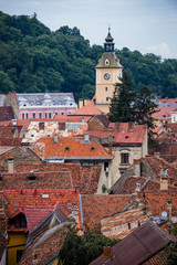 Fototapeta na wymiar Council House tower in Brasov city in Romania