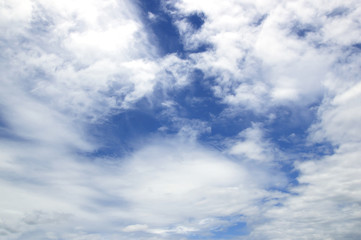 The vast blue sky