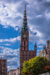 Fototapeta premium Poland Gdansk Old town-hall