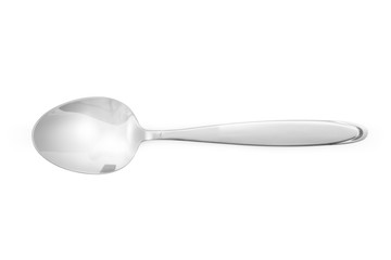 Stainless steel glossy metal kitchen spoon