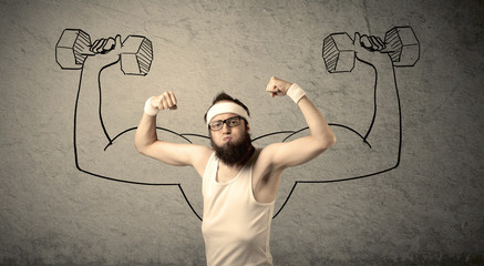 Slim male wants to be strong