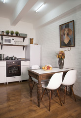 Interior of a dining room