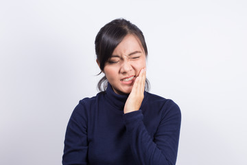 Health Care: Woman has toothache