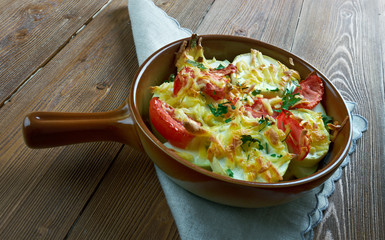 Turkish dish of zucchini