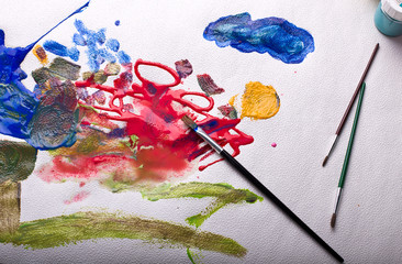Abstract children's painting