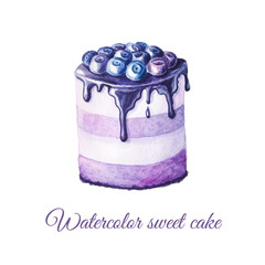Watercolor fruit cake