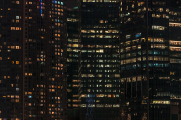 close up  high building at night - 119193876