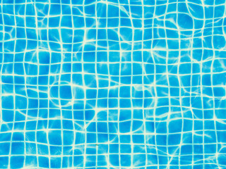 Blue ripped water in swimming pool